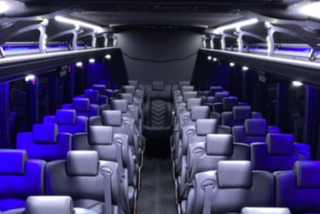 Bellflower Charter Bus Interior
