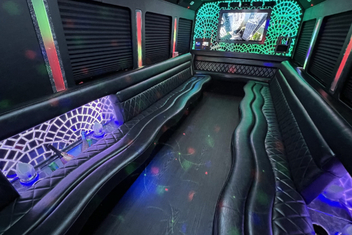 Bellflower Limo Bus Interior