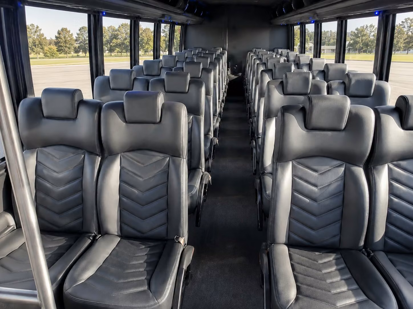 15 passenger minibus interior
