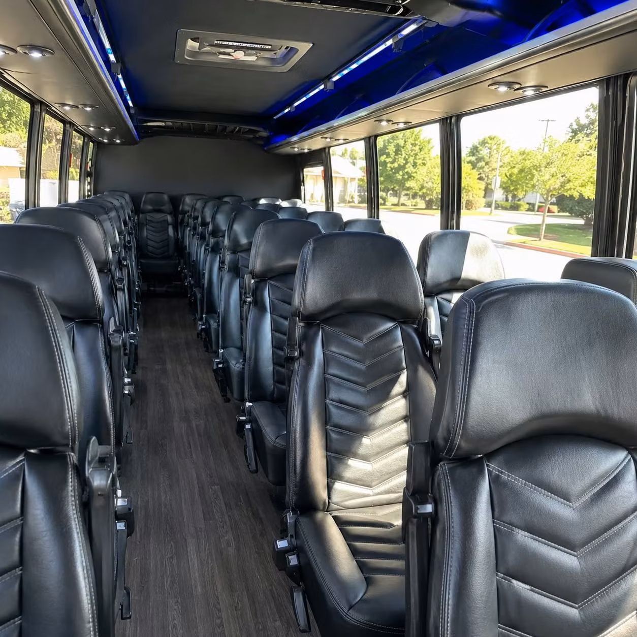 25 passenger minibus inside