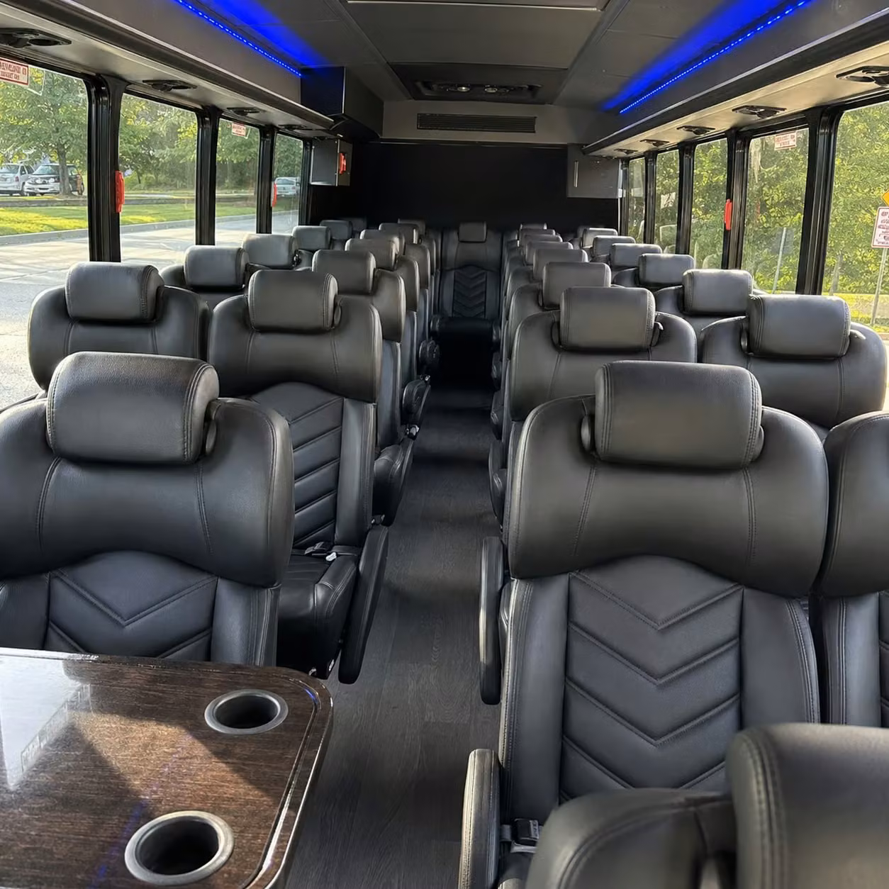 25 passenger minibus interior