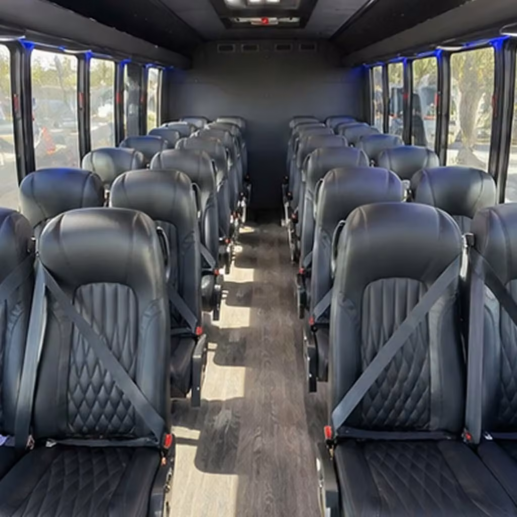 28 passenger minibus inside